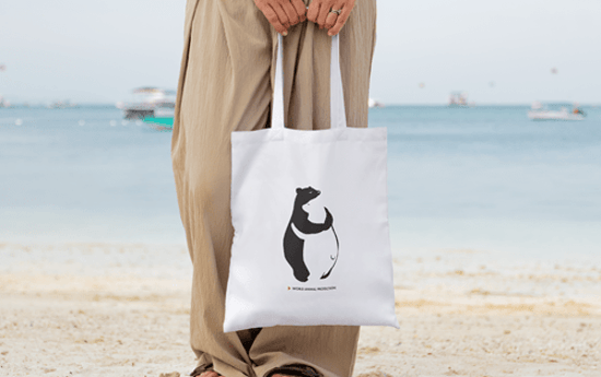 Bear tote bag