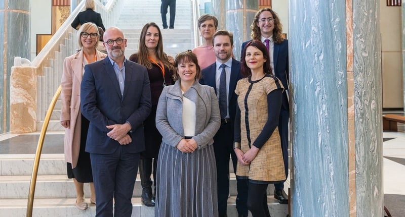 Country Director, Ben Pearson, and Head of Campaigns, Suzanne Milthorpe in Canberra